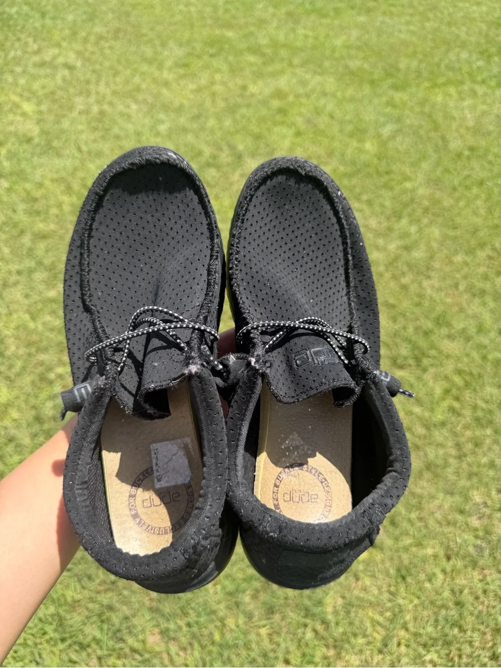 Hey Dude Kids Black Lightweight Slip-On Slippers